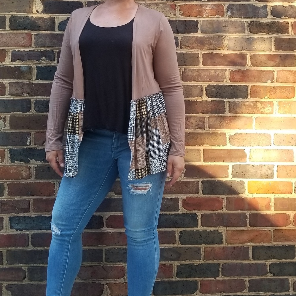 RELISTED HP! Papermoon Mocha patchwork cardigan - Picture 6 of 6